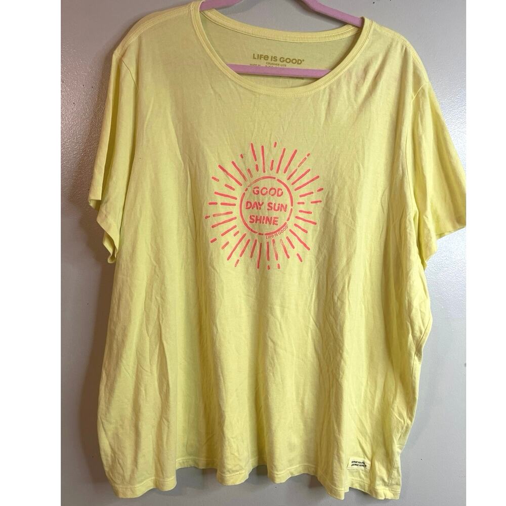 Life Is Good Crusher-Lite Good Day Sunshine T-Shirt Size XXXL Graphic Tee